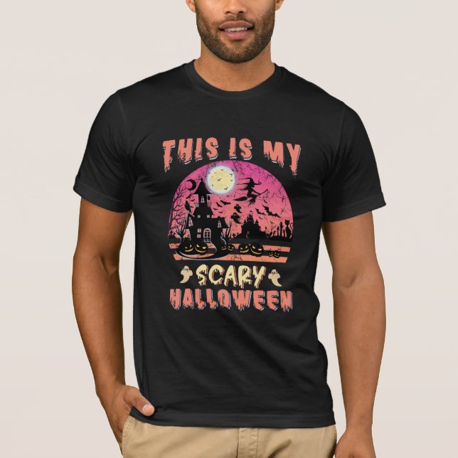 Camiseta Halloween Scary Nigh (Frente)