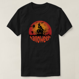 Camiseta Halloween Scary Night Wity House