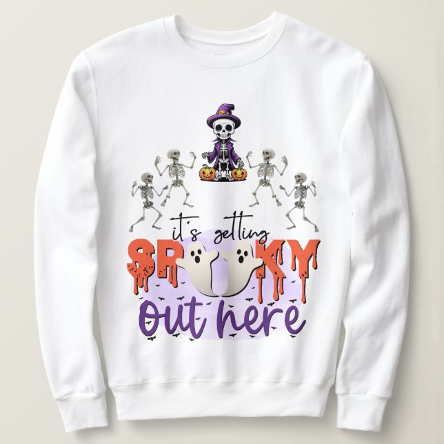 Camiseta Halloween Skeleton (Frente do Design)