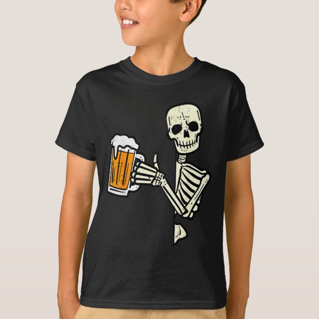 Camiseta Halloween Skeleton Dad Funny Lazy Skull Costume Pa (Frente)