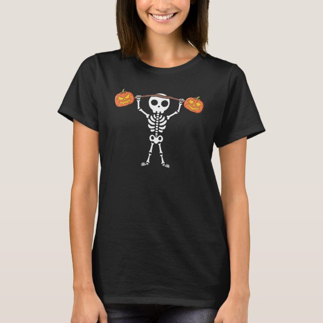 Camiseta Halloween Skeleton Deadelevador Malhação Pumpkin P (Frente)