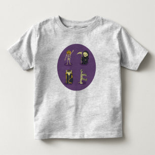 Camiseta Halloween Skeleton Dracula Mummy Grim Reaper