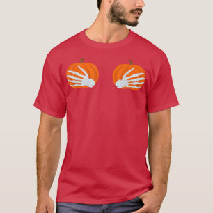 Camiseta Halloween, Skeleton Hand Pumpkin