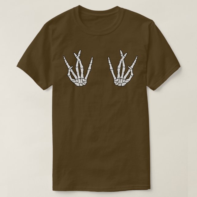 Camiseta Halloween Skeleton Mãos o Hip Westside Hop  (Frente do Design)