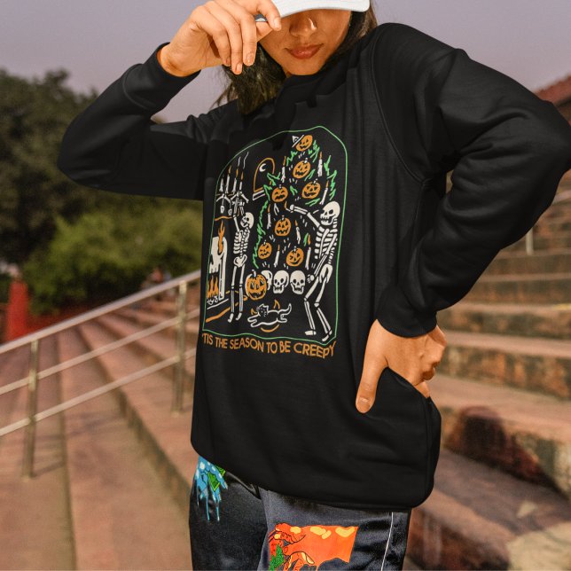 Camiseta Halloween Skeleton Season Para Ser Assustador (Criador carregado)