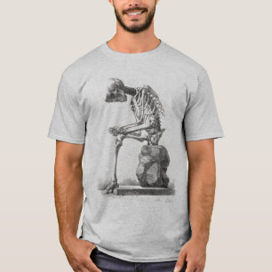 Camiseta Halloween Skeleton Sitting Anatomia