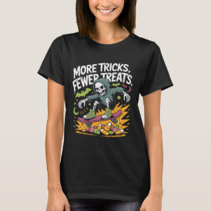 Camiseta Halloween Skeleton Skater Truques Sketboard