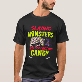 Camiseta Halloween Skeleton Witch Gamer Gamer Gaming Scary