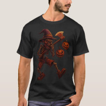 Halloween Skeleton Witch Tee