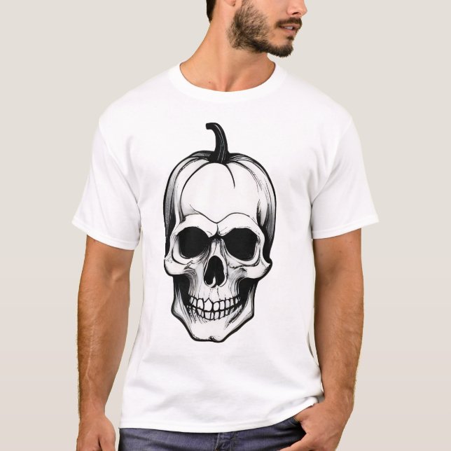 Camiseta Halloween Skull (Frente)