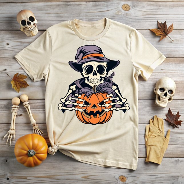 Camiseta Halloween skull, a macabre hug (Criador carregado)
