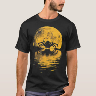 Camiseta Halloween Spider Full Moon Scary Spooky Figurume P