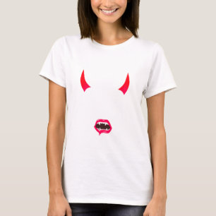 Camiseta Halloween Spookie Vampiro Cérebro Zombie Horns