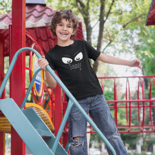 Camiseta Halloween Spooky Bonito Preto e Branco