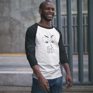 Camiseta Halloween Spooky Bonito Preto e Branco