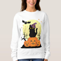 Halloween Spooky Cat Witch Jack-o-lanterns Mulhere