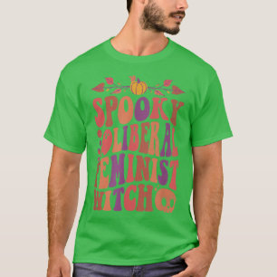 Camiseta Halloween Spooky Feiticeira Liberal Feminista