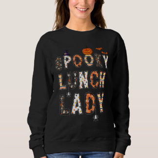 Camiseta Halloween Spooky Lunch Lady Figurume Matando Famíl