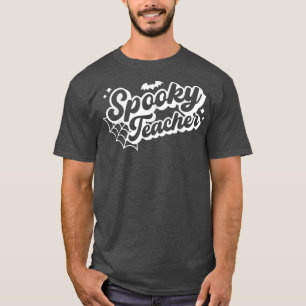 Camiseta Halloween Spooky Professora Trick Ou Ensine Engraç