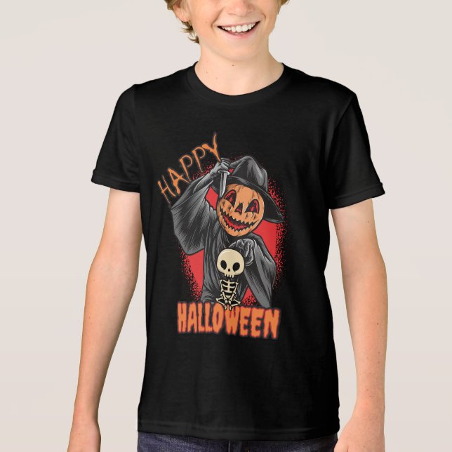 Camiseta Halloween Spooky Pumpkin (Frente)