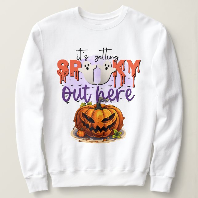 Camiseta Halloween Spooky Pumpkin (Frente do Design)