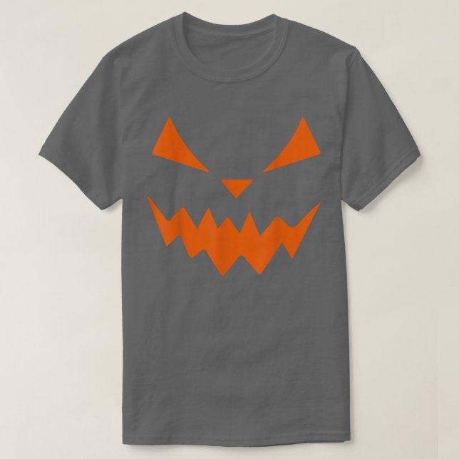 Camiseta Halloween Spooky Pumpkin Jack O Lantern Face Scary (Frente do Design)