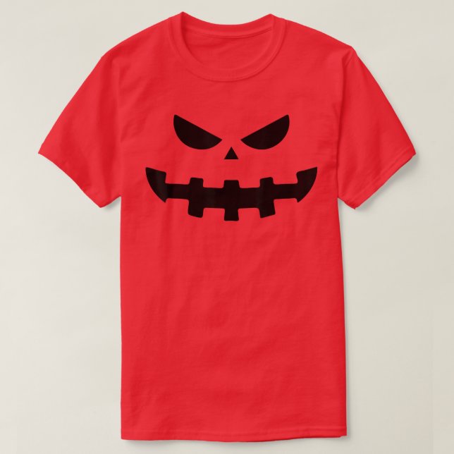 Camiseta Halloween Spooky Pumpkin Jack O Lanterna Engraçado (Frente do Design)