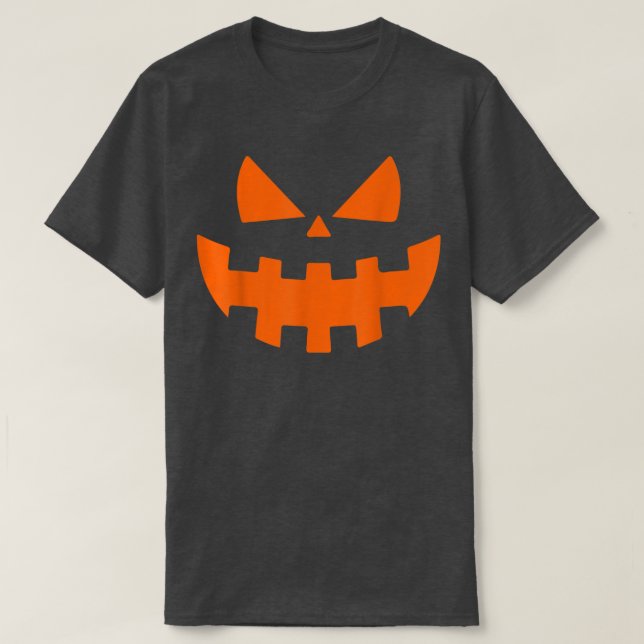 Camiseta Halloween Spooky Pumpkin Jack O Lanterna Engraçado (Frente do Design)