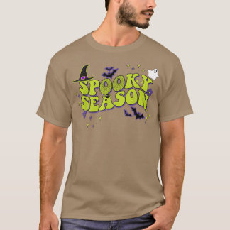 Camiseta Halloween Spooky Season Scary Wavy Trick ou Treat