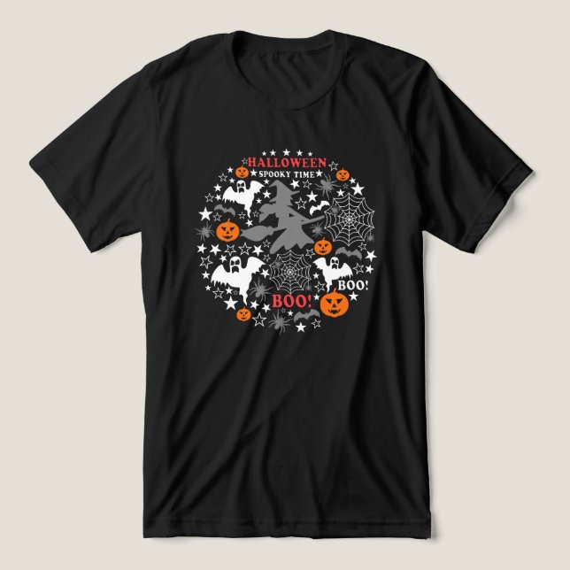 Camiseta Halloween Spooky Time (Design frontal)