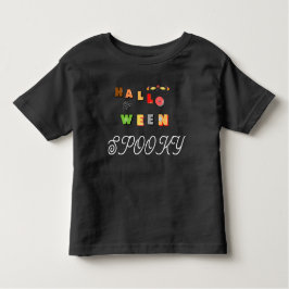Camiseta Halloween Spooky Toddler Black