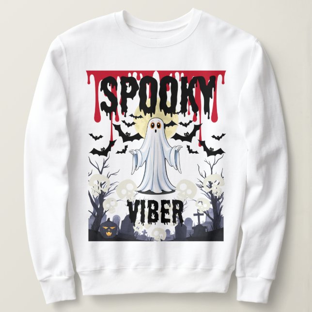 Camiseta Halloween Spooky Viber (Frente do Design)