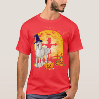 Camiseta Halloween Standard Poodle Pumpkin Witch