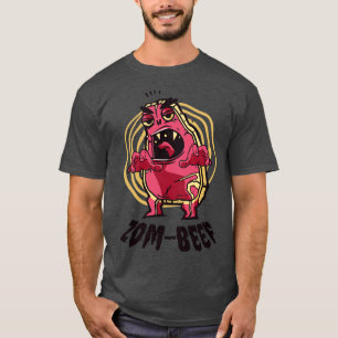 Camiseta Halloween Steak Meat Lover Beef Monster Zombie