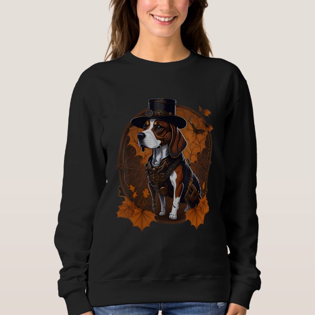 Camiseta Halloween Steampunk Beagle (Frente)