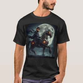 Camiseta Halloween Steampunk Cavaleiro Sem Cabeça