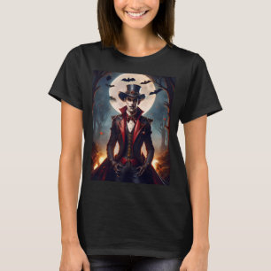 Camiseta Halloween Steampunk Gótico Zumbi Vampiro