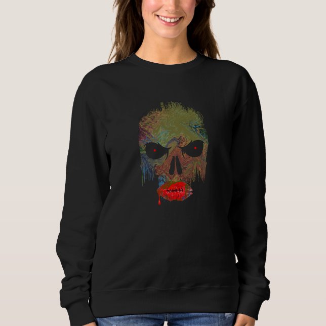 Camiseta Halloween Stitch Lip Skull Ghostface Costume (Frente)