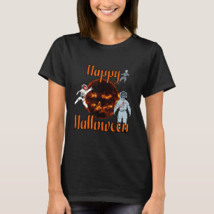 Camiseta Halloween Sun w vampiro hóquei jogador e desastre