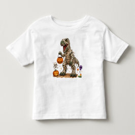 Camiseta Halloween T Rex Múmia Crianças