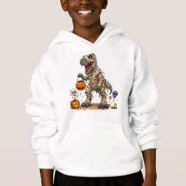 Camiseta Halloween T Rex Múmia Crianças