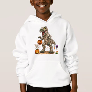 Camiseta Halloween T Rex Múmia Crianças