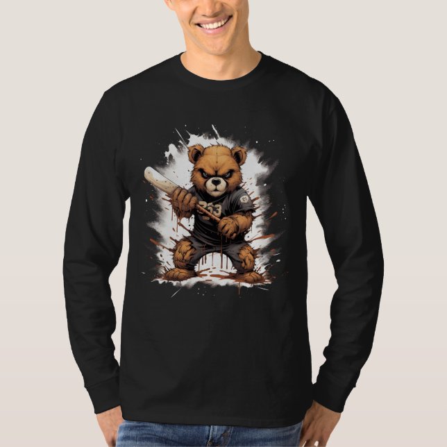 Camiseta Halloween Teddy Bear Perfeito Halloween Ideia de p (Frente)