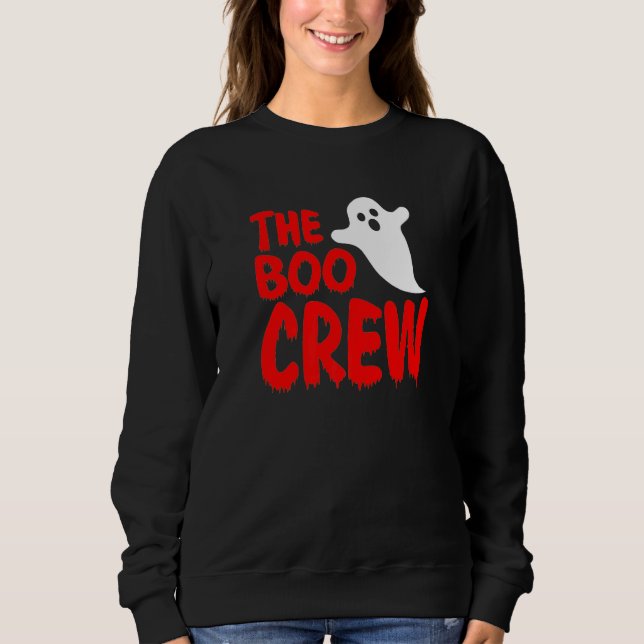 Camiseta Halloween The Boo Crew for Kids & Adults  Trick or (Frente)