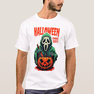 Camiseta Halloween Todos os Dias Grito Ghostface