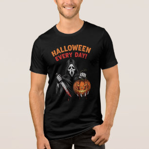 Camiseta Halloween Todos Os Dias Horror Pumpkin Mask T-Shir