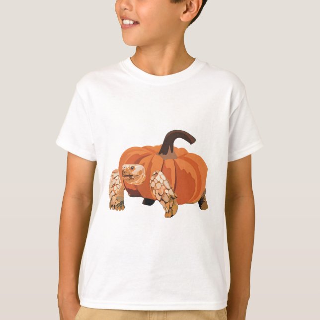 Camiseta Halloween Tortoise Pumpkin (Frente)