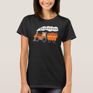 Camiseta Halloween Train Boo Ghost Pumpkin Todd Boy