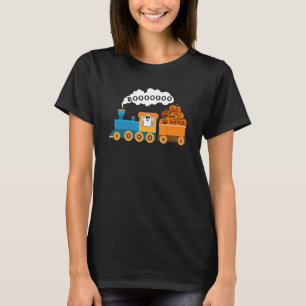 Camiseta Halloween Train Boo Ghost Pumpkin Todd Boy