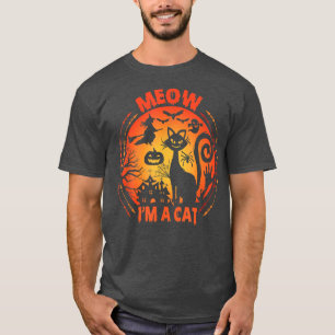 Camiseta Halloween-Trick Or Treat Halloween-Funny Cat 